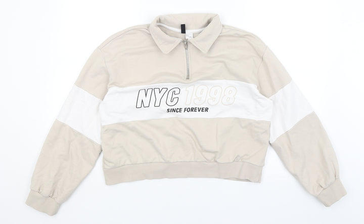 Divided Womens Beige Pullover Jumper Size S - NYC