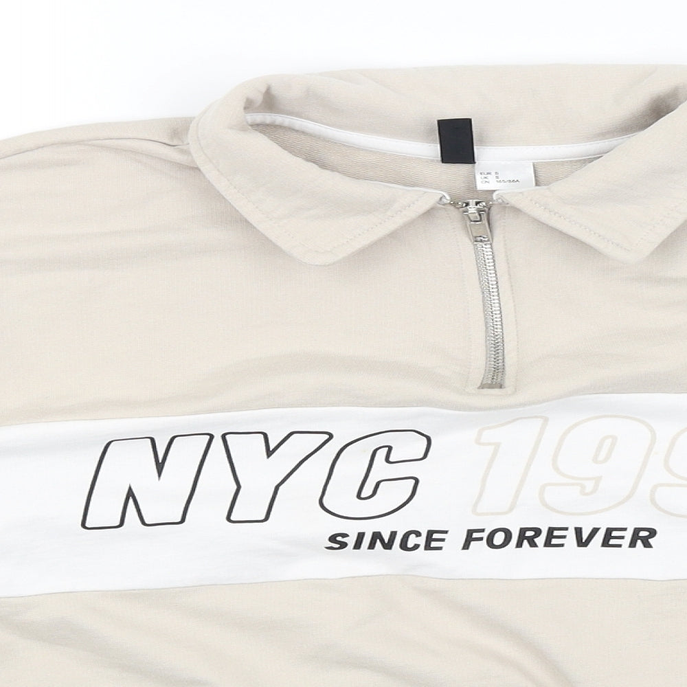 Divided Womens Beige   Pullover Jumper Size S  - NYC