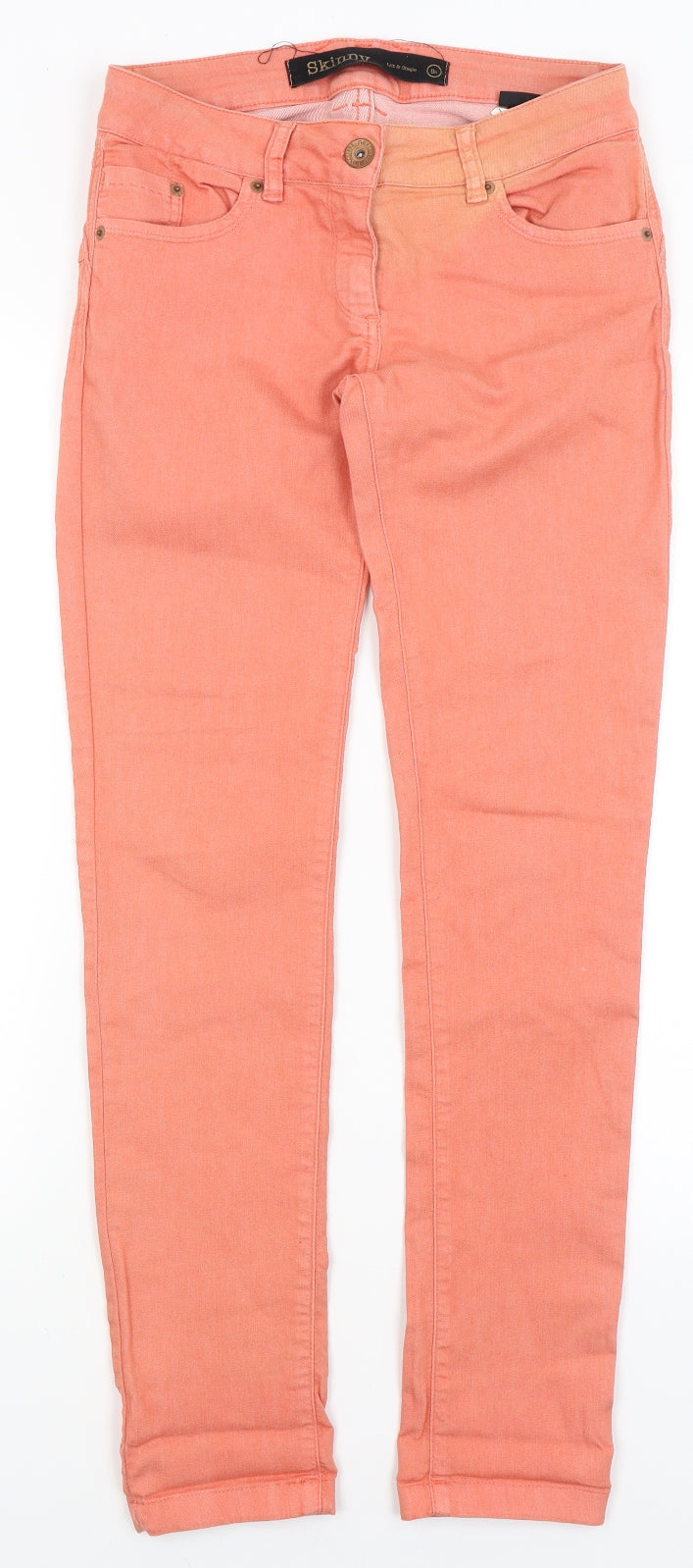 NEXT Womens Orange   Skinny Jeans Size 8 L28 in