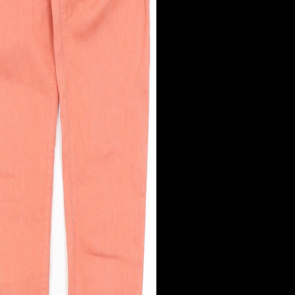 NEXT Womens Orange   Skinny Jeans Size 8 L28 in