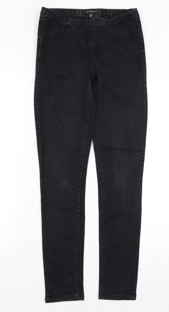 Warehouse Womens Black Jegging Jeans Size 10 L28 in