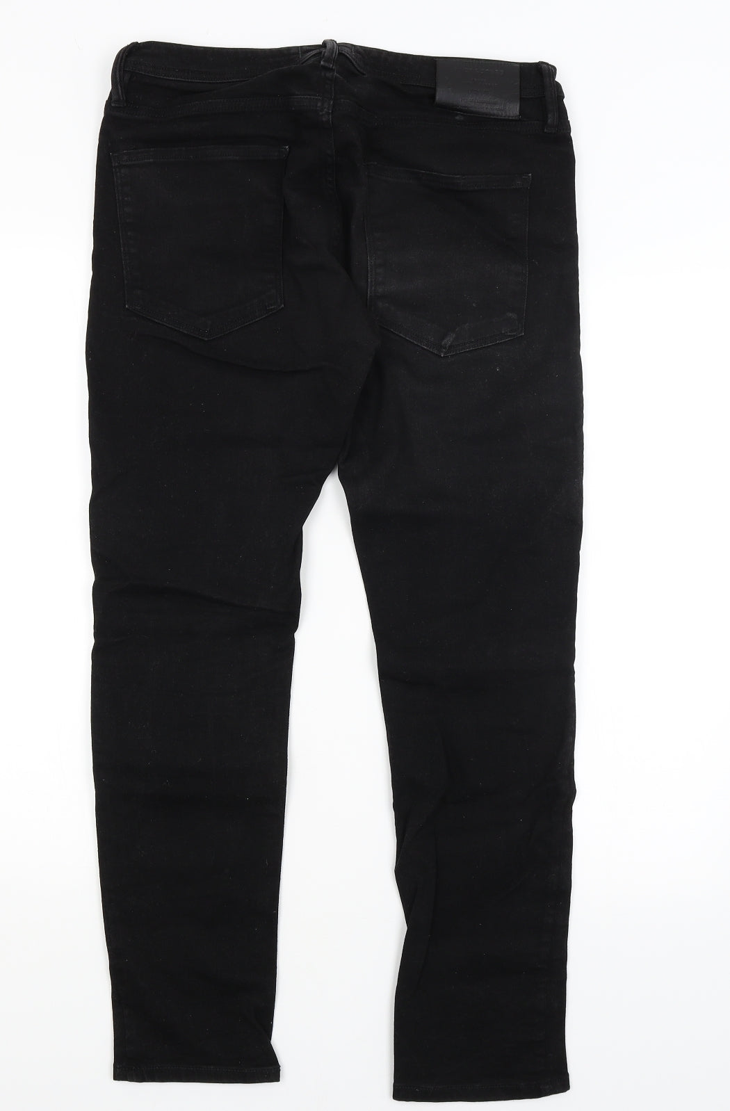 Jack Jones Mens Black   Straight Jeans Size 32 in L28 in