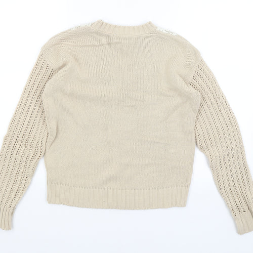 Chelsea Girl Womens Beige   Pullover Jumper Size 10