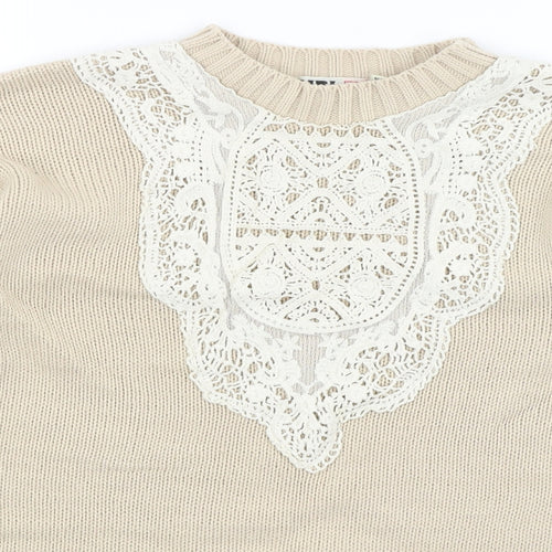 Chelsea Girl Womens Beige   Pullover Jumper Size 10