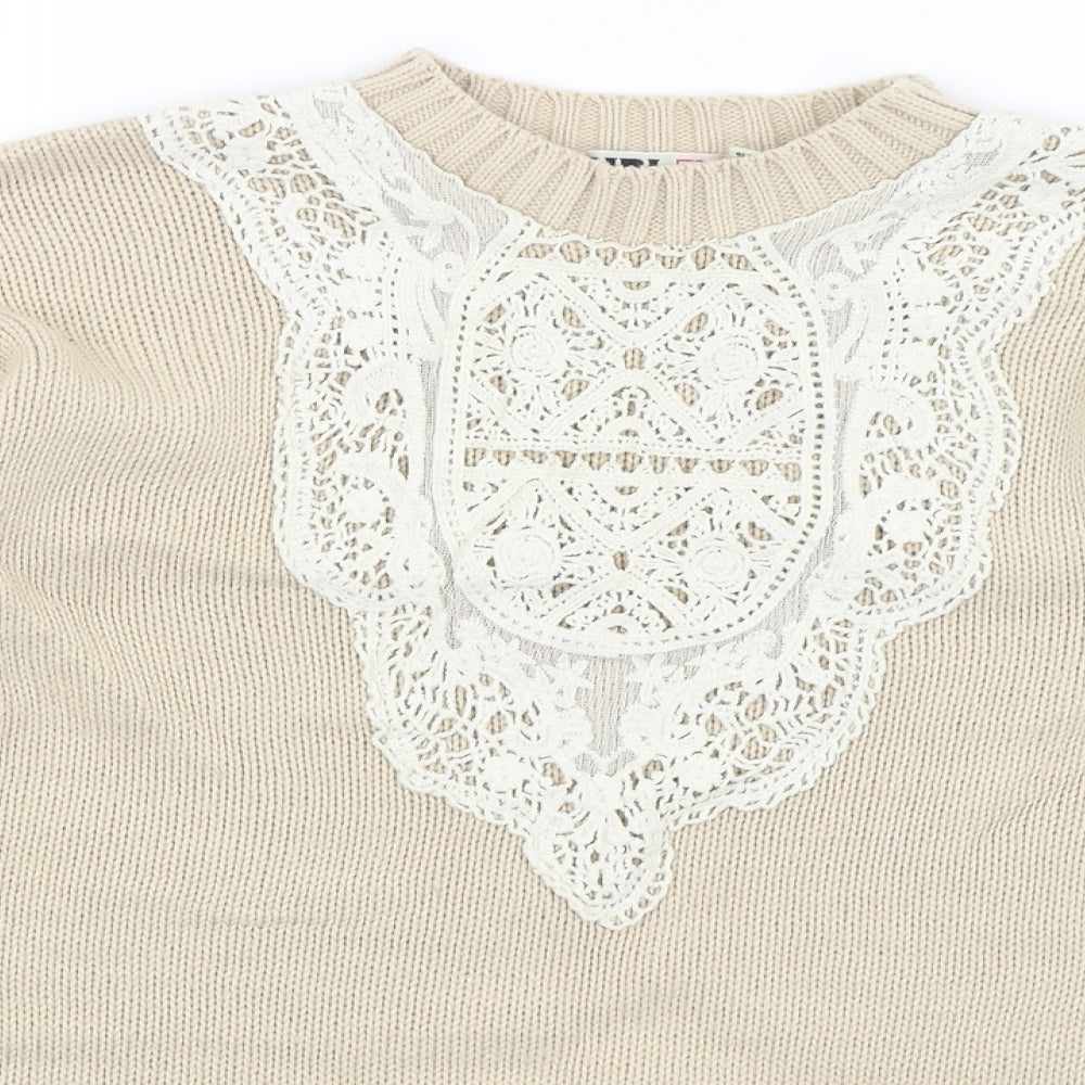 Chelsea Girl Womens Beige   Pullover Jumper Size 10