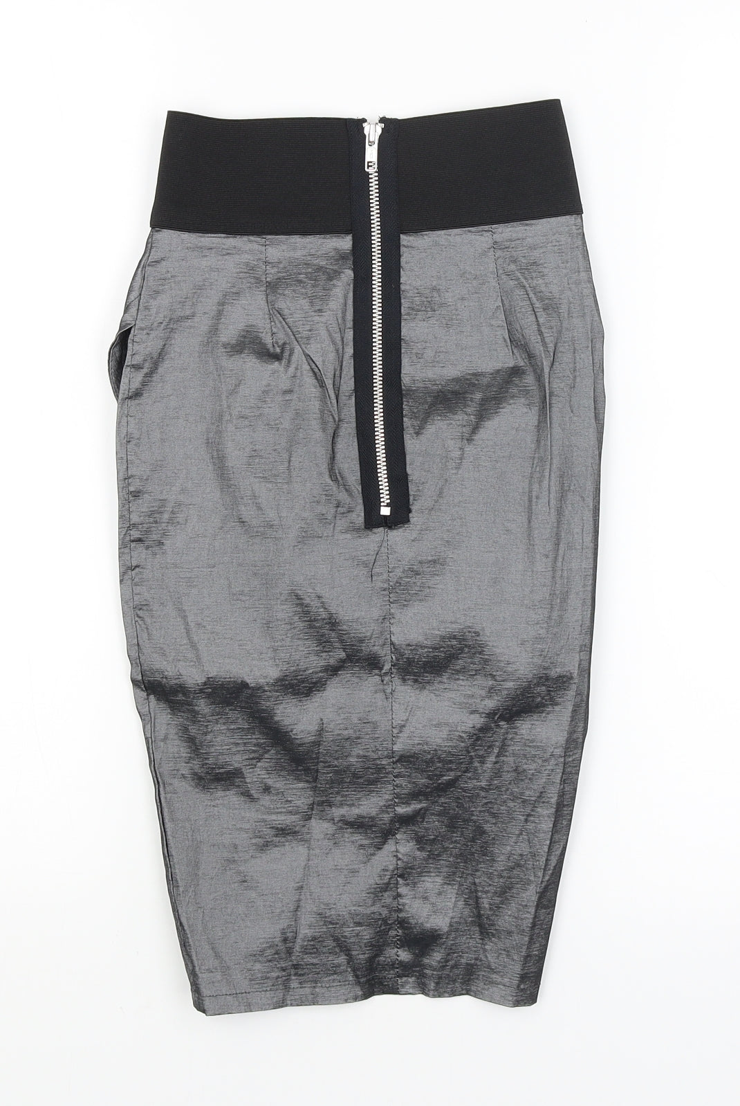Jane Norman Womens Silver   Straight & Pencil Skirt Size 6