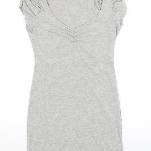H&M Womens Grey   T-Shirt Dress  Size XS