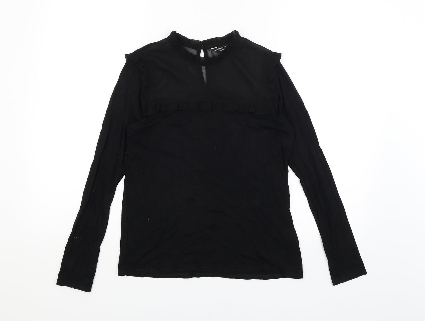 Dorothy Perkins Womens Black   Basic T-Shirt Size 10
