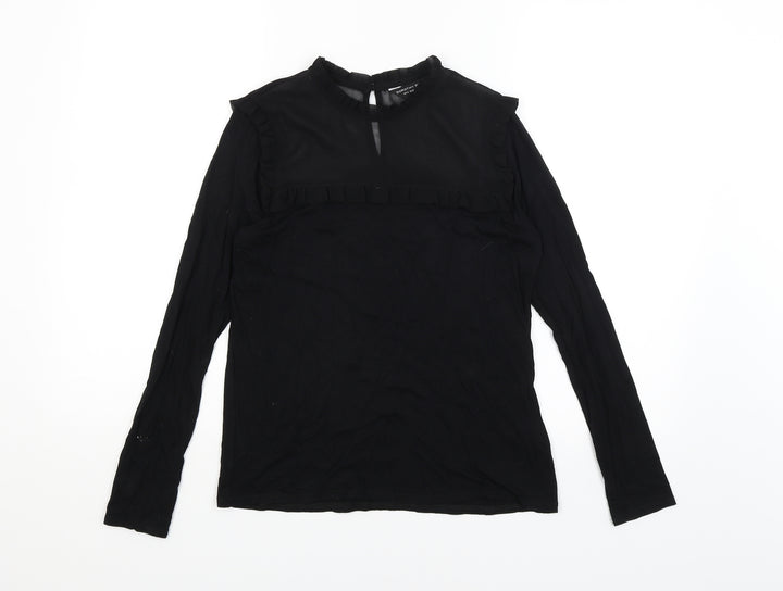 Dorothy Perkins Womens Black   Basic T-Shirt Size 10