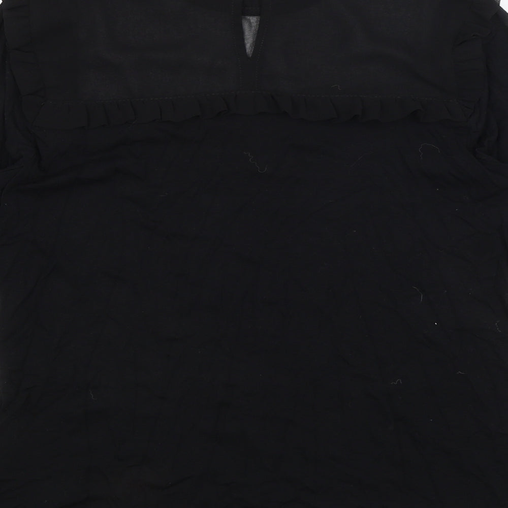 Dorothy Perkins Womens Black   Basic T-Shirt Size 10