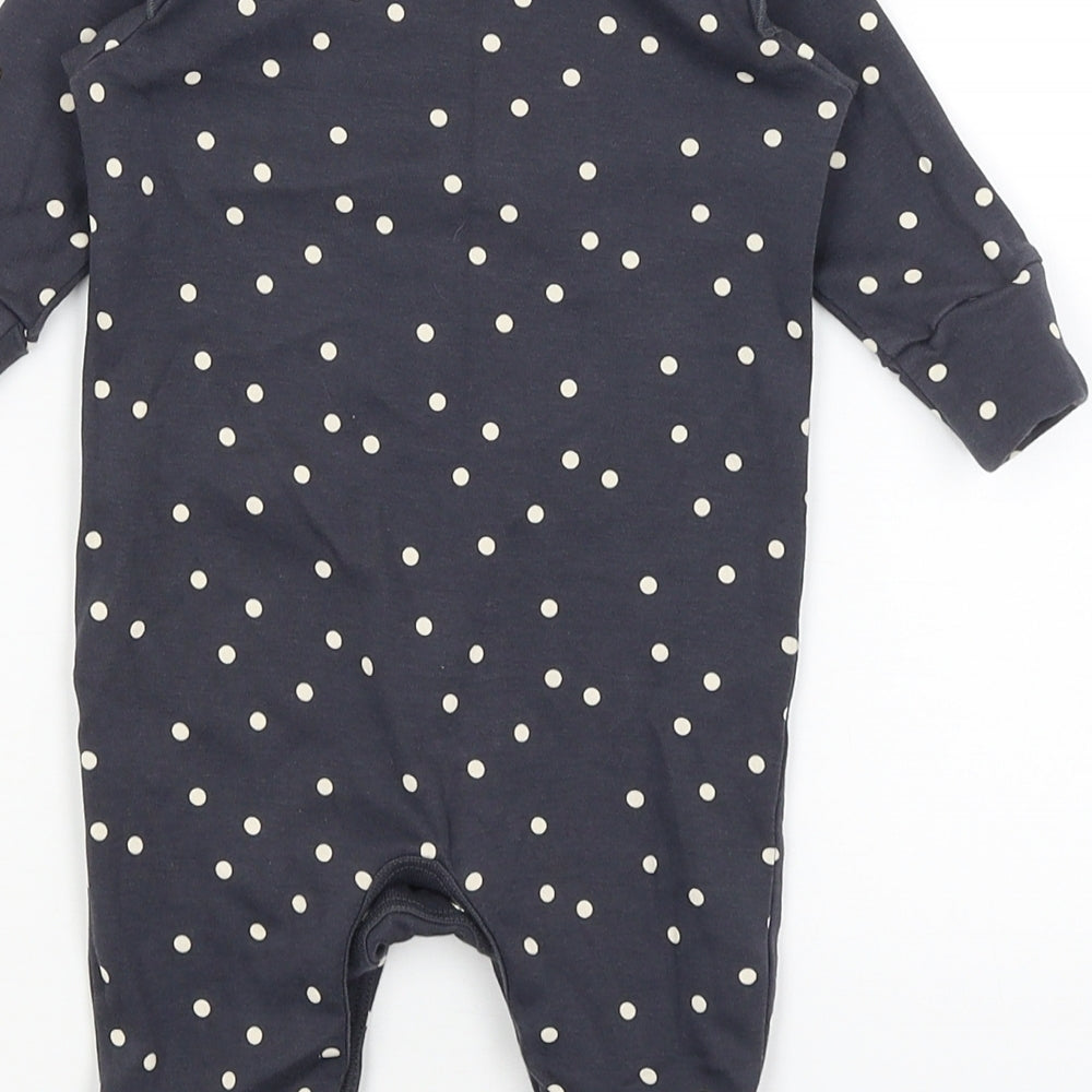 NEXT Baby Black Polka Dot  Babygrow One-Piece Size 3-6 Months