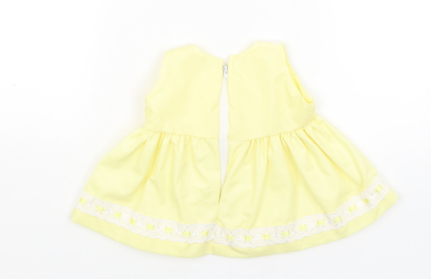 Preworn Baby Yellow   Fit & Flare  Size 0-3 Months