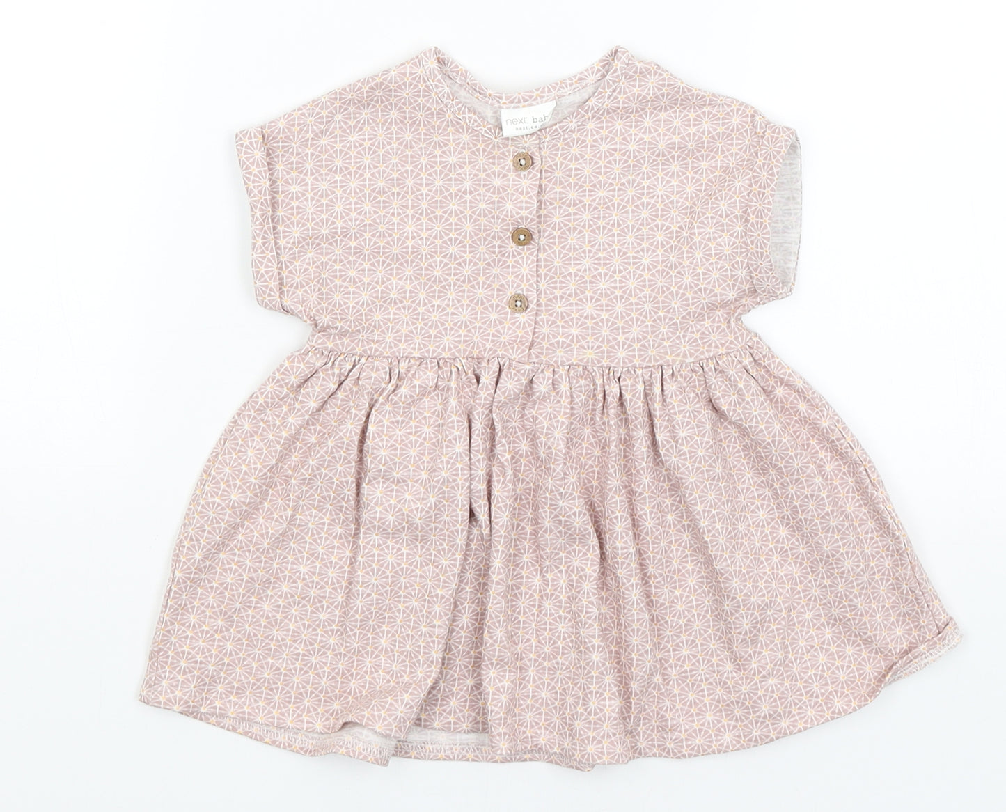 NEXT Baby Purple Geometric  Fit & Flare  Size 3-6 Months