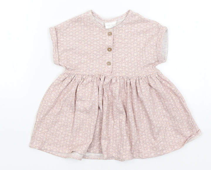 NEXT Baby Purple Geometric  Fit & Flare  Size 3-6 Months