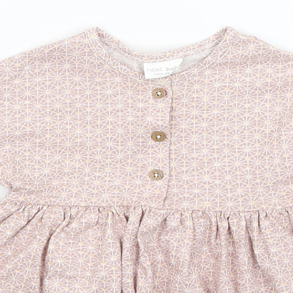 NEXT Baby Purple Geometric  Fit & Flare  Size 3-6 Months
