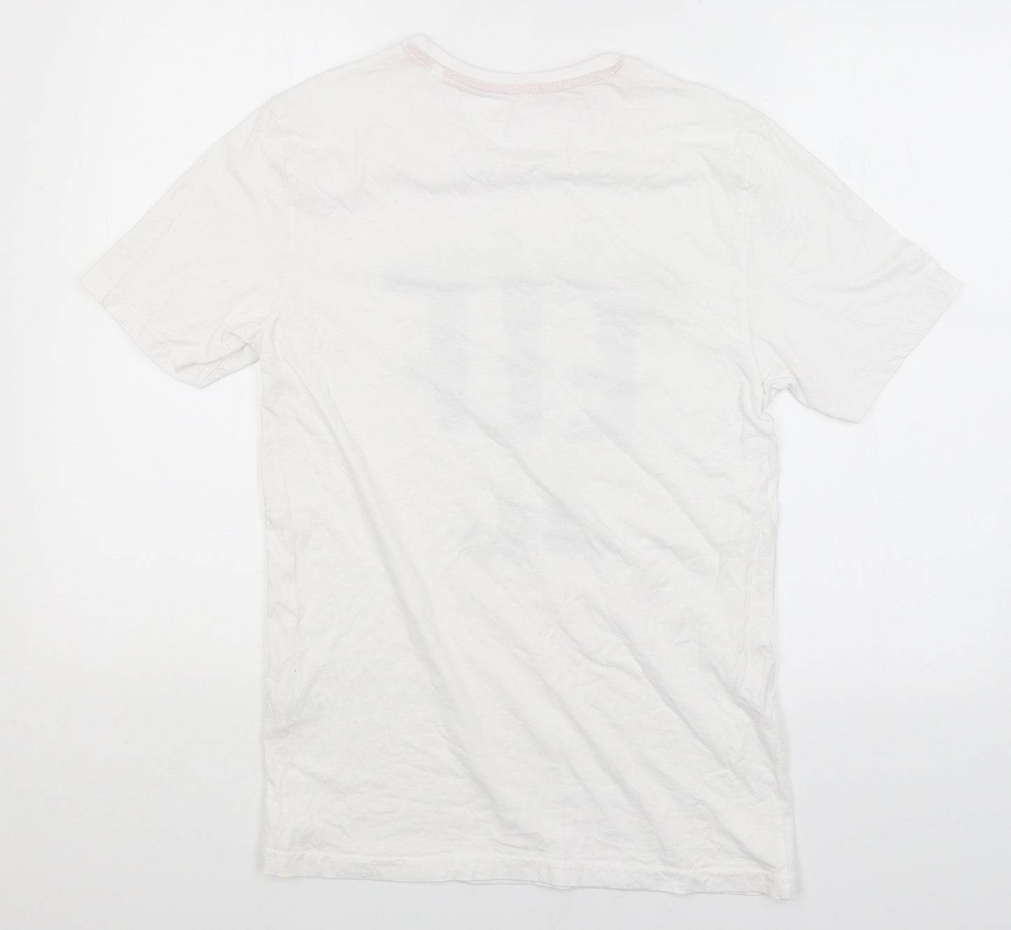 Easy Mens White    T-Shirt Size S  - Big Boss Elf