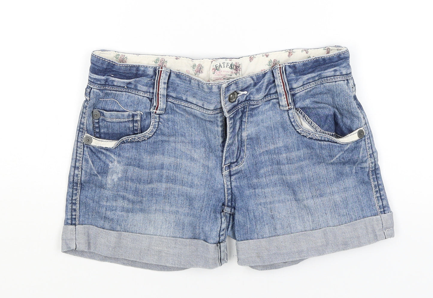 Fat Face Girls Blue   Hot Pants Shorts Size 10 Years