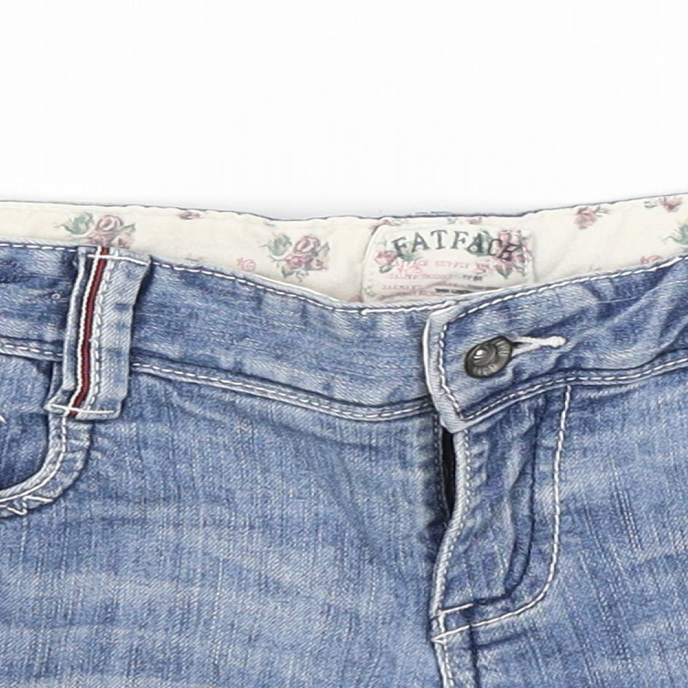 Fat Face Girls Blue   Hot Pants Shorts Size 10 Years