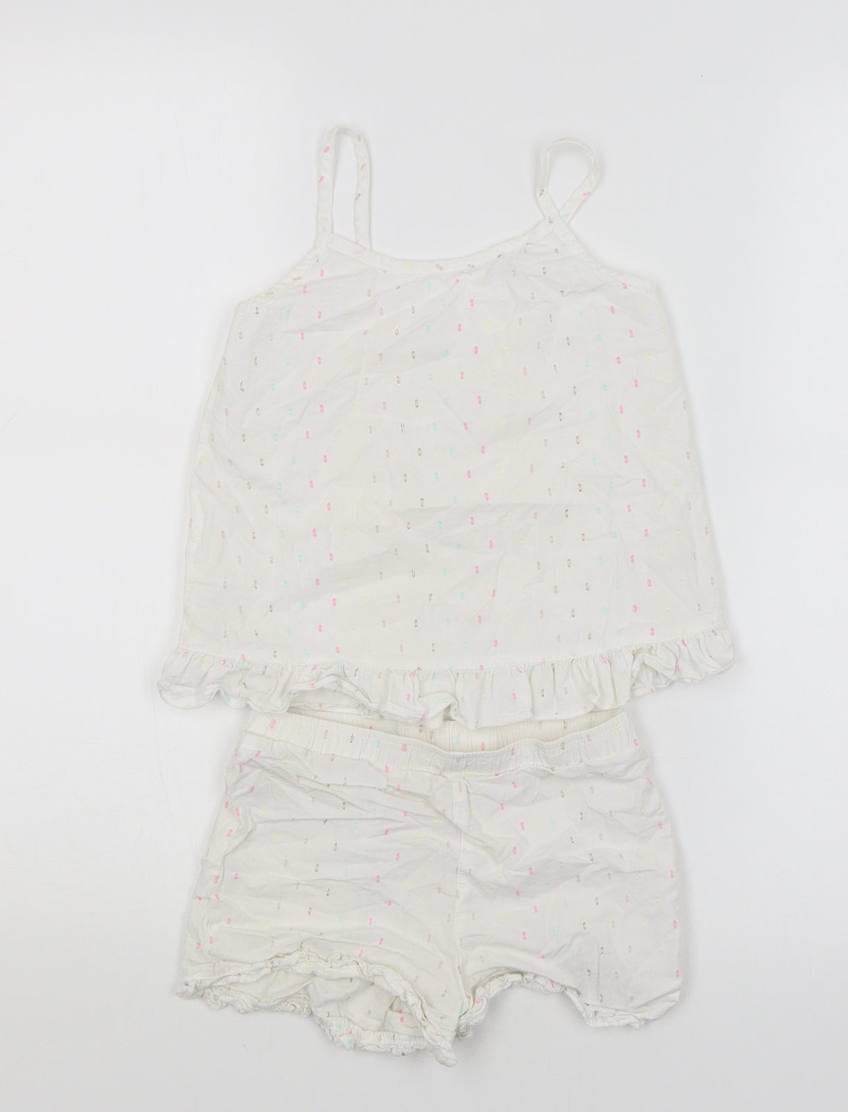 George Girls White   Shorts Outfit/Set Size 4-5 Years