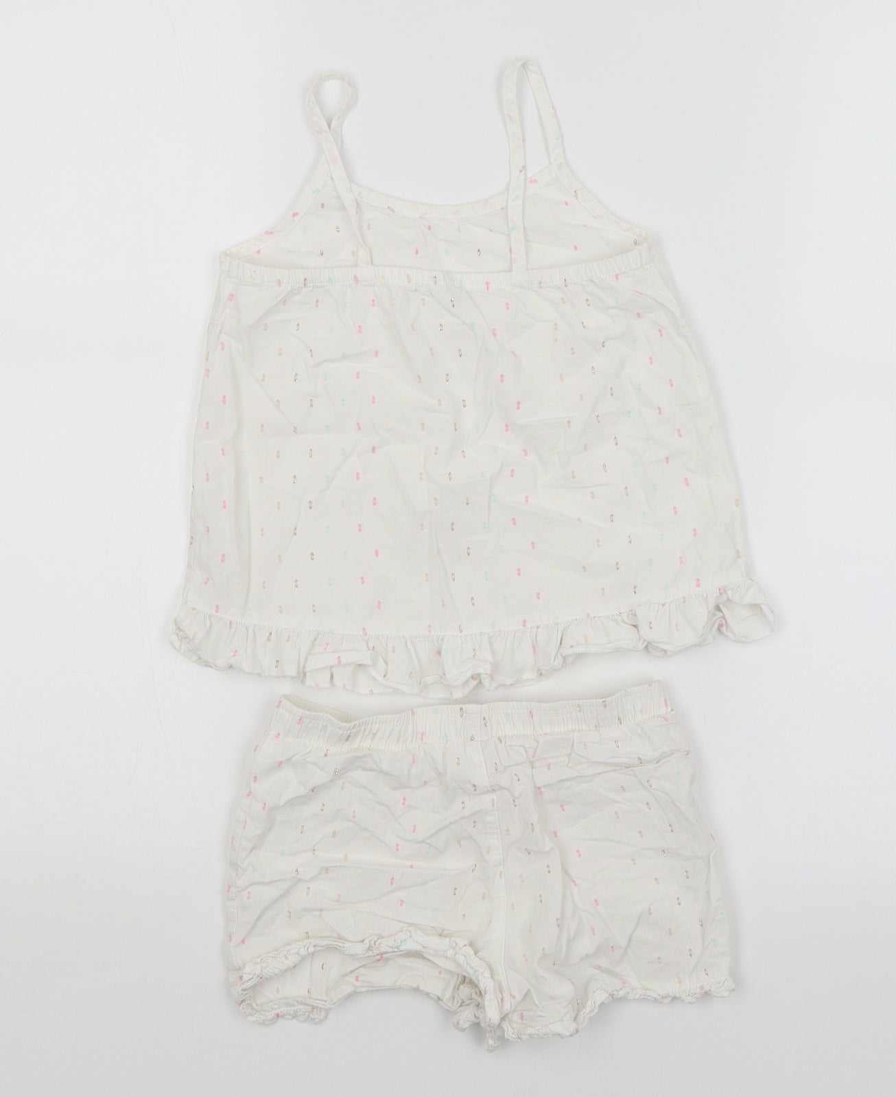 George Girls White   Shorts Outfit/Set Size 4-5 Years