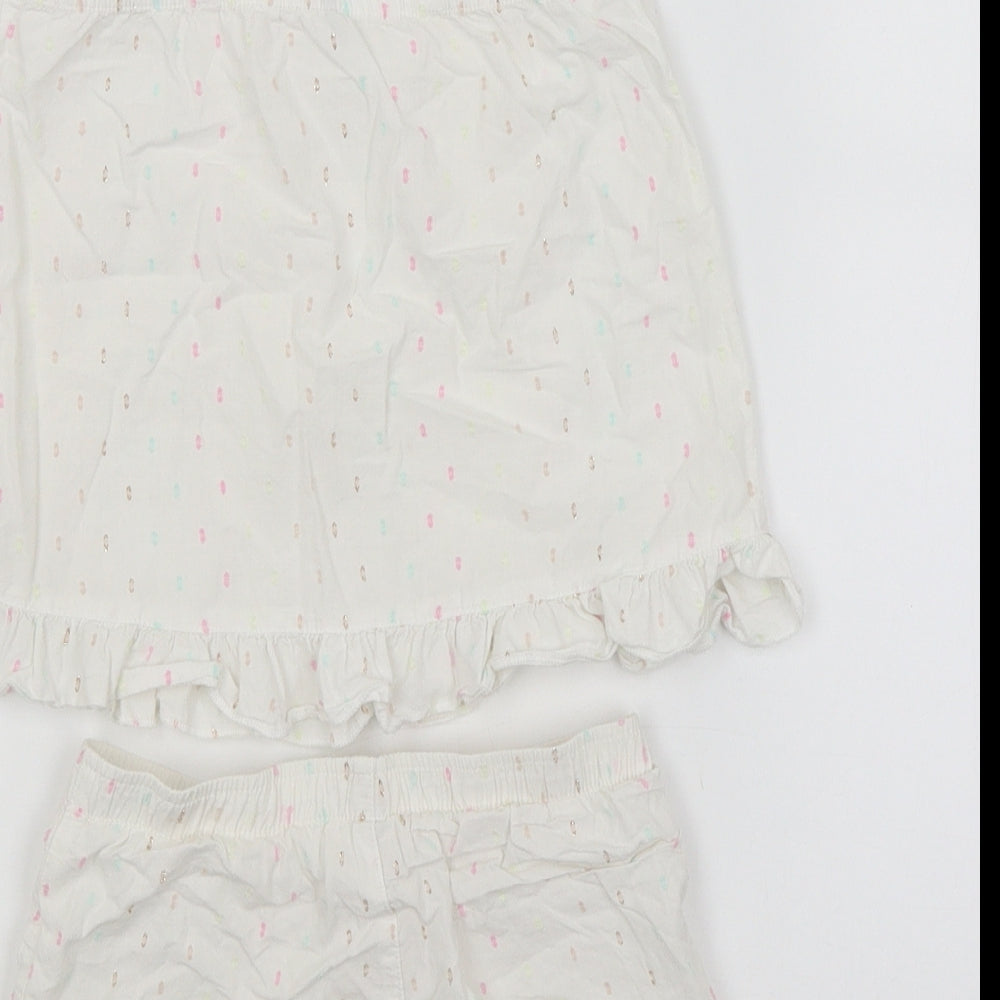 George Girls White   Shorts Outfit/Set Size 4-5 Years