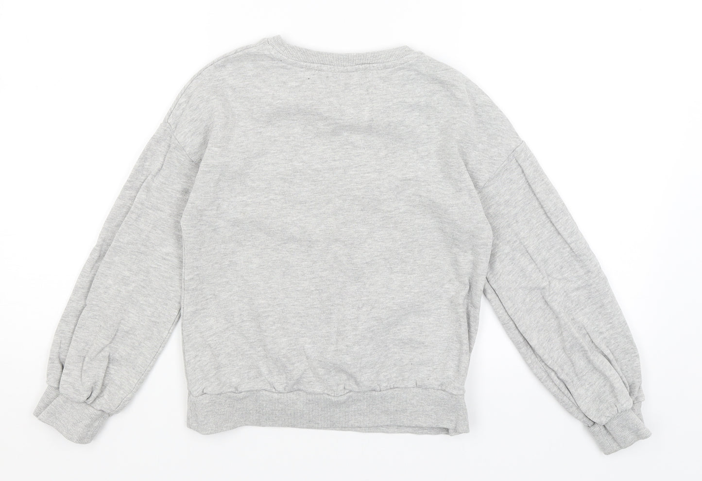 NEXT Girls Grey   Pullover Jumper Size 8 Years  - Unicorn