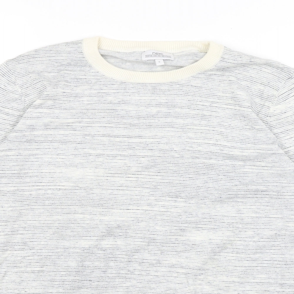 NEXT Mens Blue Striped  Pullover Jumper Size S