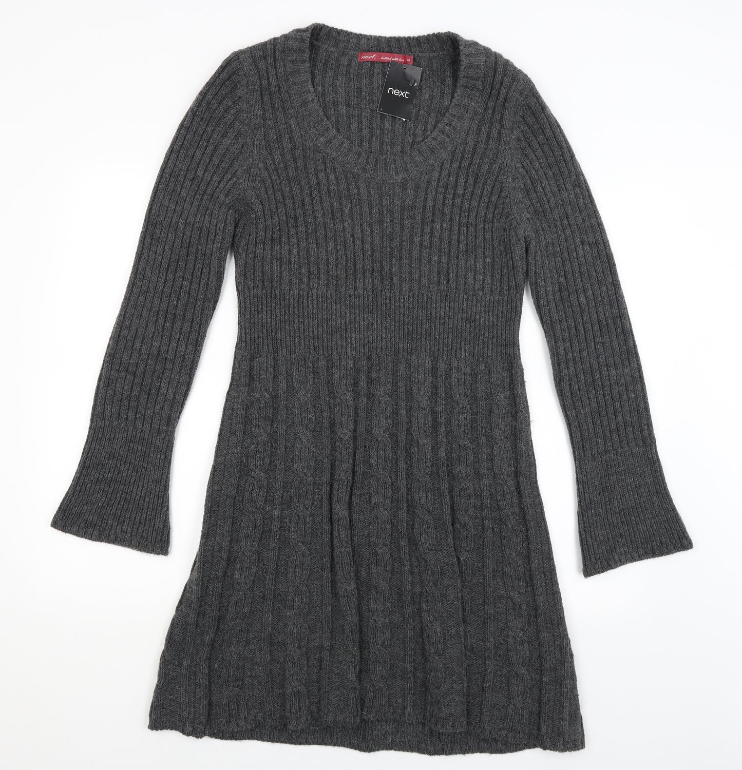 NEXT Womens Grey   Jumper Dress  Size 16