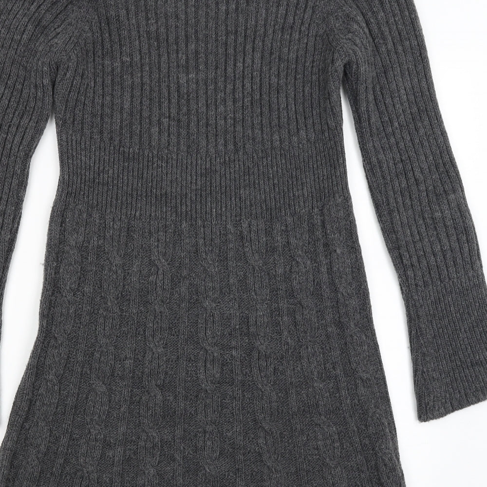 NEXT Womens Grey   Jumper Dress  Size 16