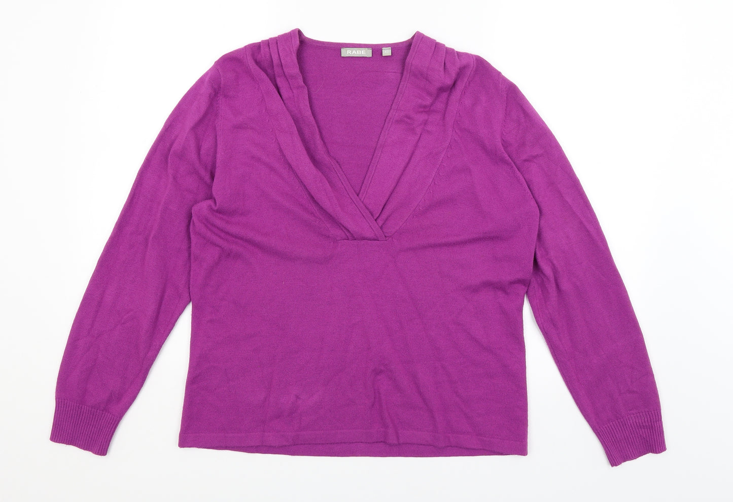 Rabe Womens Purple   Pullover Jumper Size 14