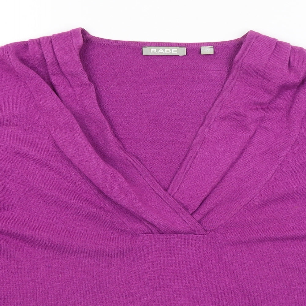 Rabe Womens Purple   Pullover Jumper Size 14