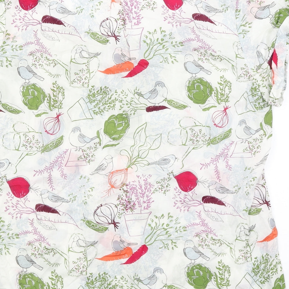 White Stuff Womens White   Basic T-Shirt Size 16  - Gardening