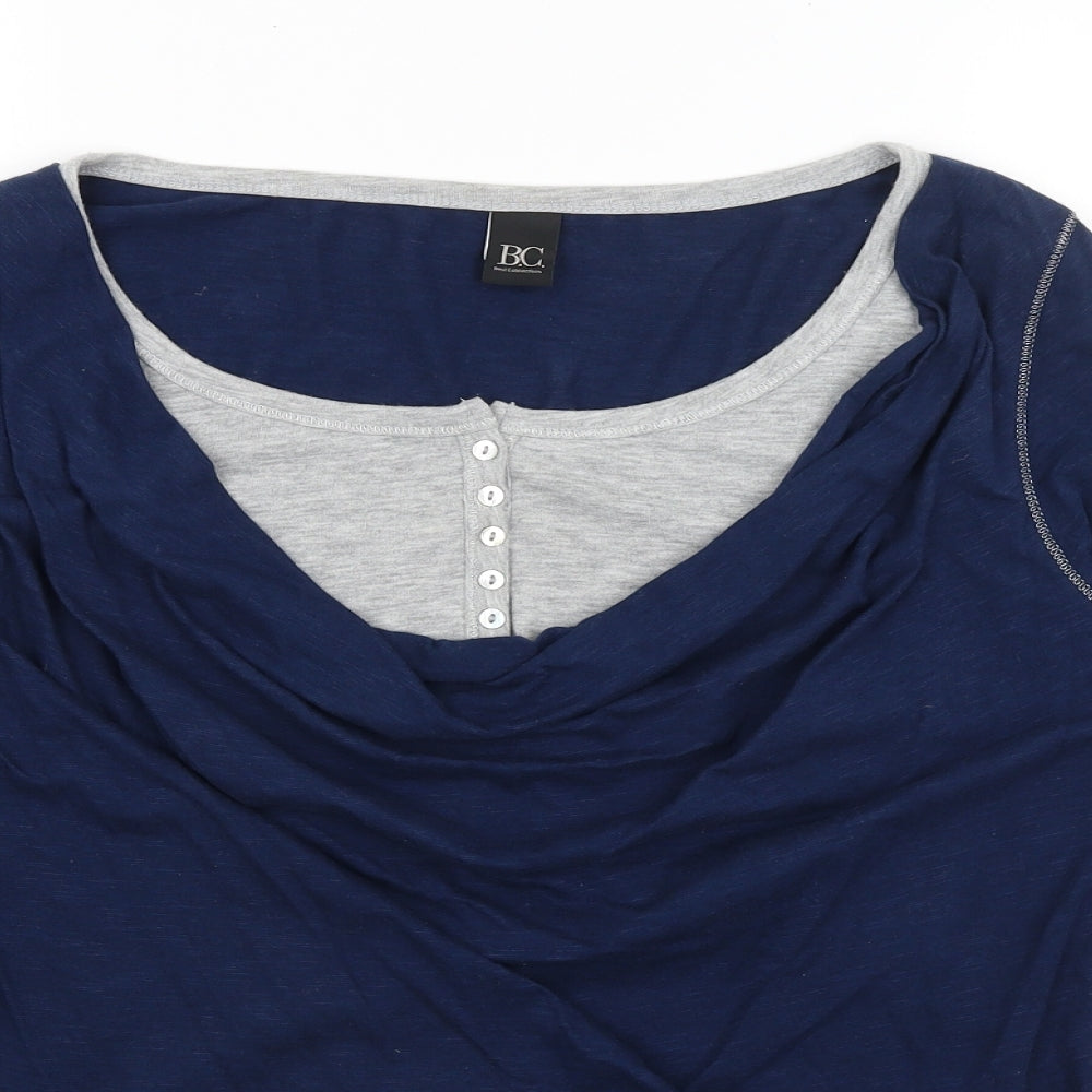 Best Connections Womens Blue   Basic T-Shirt Size 16