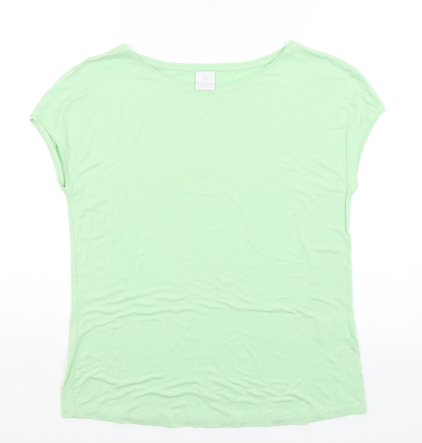 Madeleine Womens Green   Basic T-Shirt Size 16