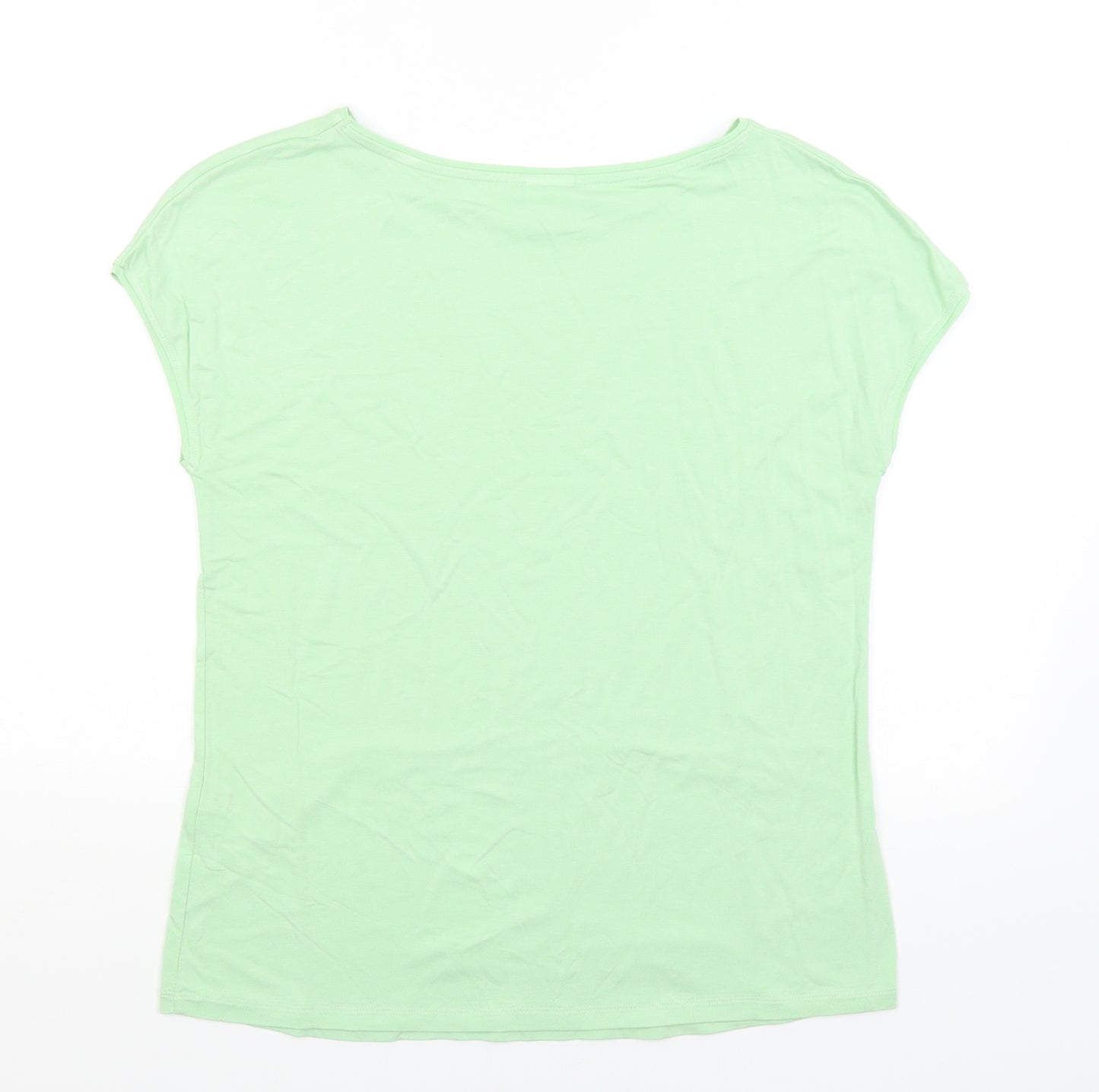 Madeleine Womens Green   Basic T-Shirt Size 16