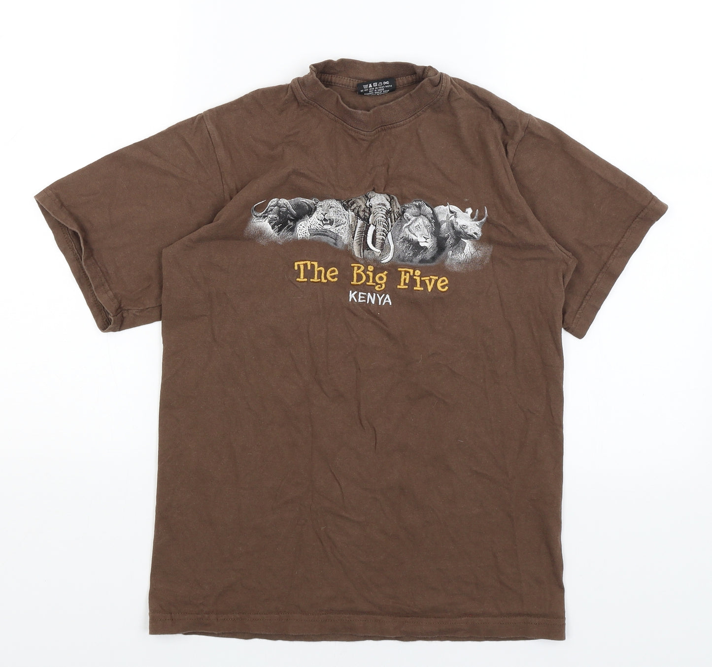 Airborn Mens Brown    T-Shirt Size S  - The Big Five