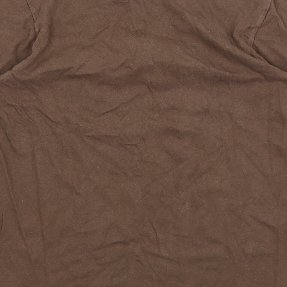 Airborn Mens Brown    T-Shirt Size S  - The Big Five
