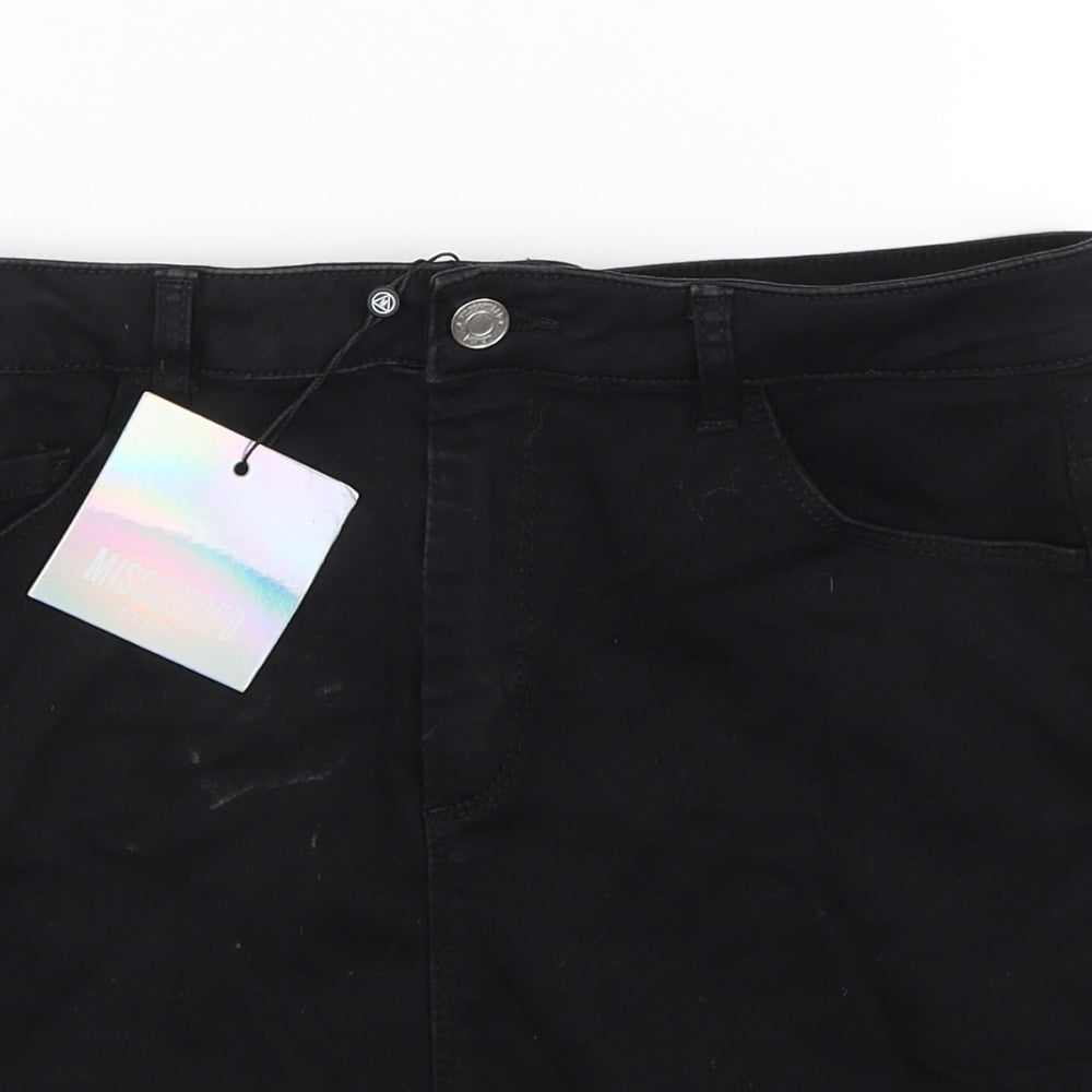 Missguided Womens Black   A-Line Skirt Size 12