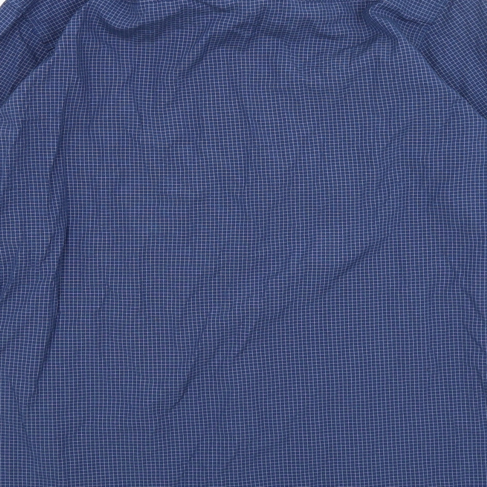 Tommy Hilfiger Mens Blue Check   Button-Up Size S