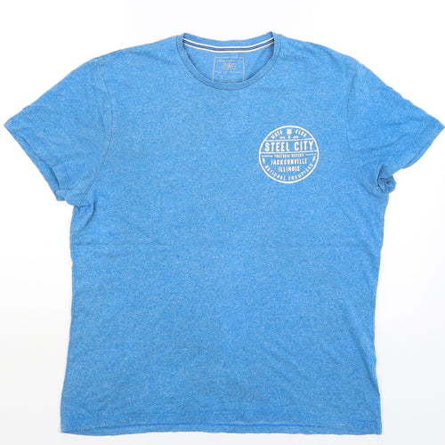 F&F Mens Blue    T-Shirt Size L