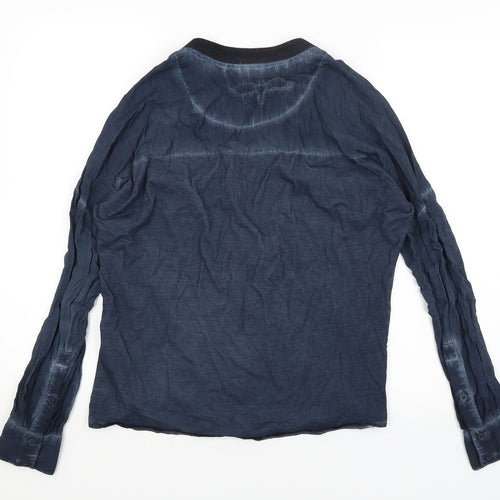 Plus Fine Womens Blue   Basic T-Shirt Size M