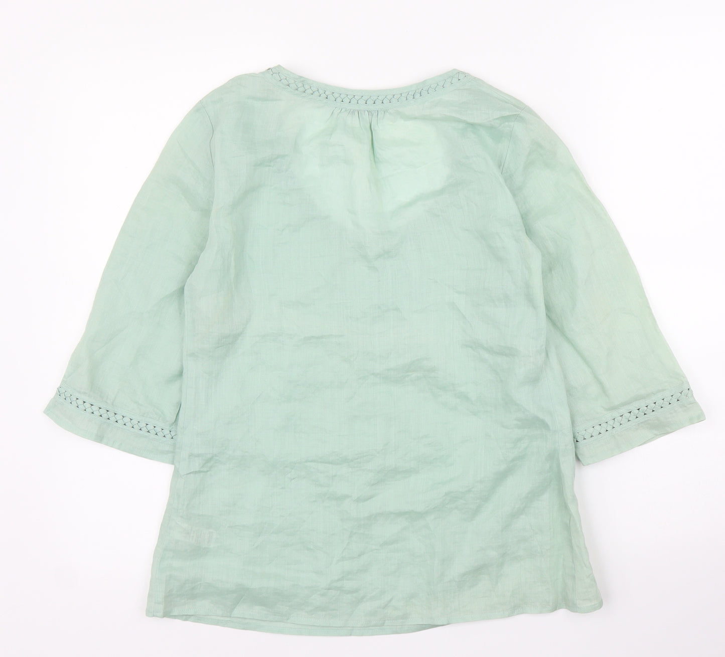 M&S Womens Green   Basic Blouse Size 12