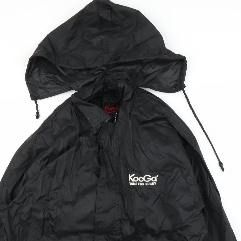 Kooga Mens Black   Rain Coat Coat Size XL