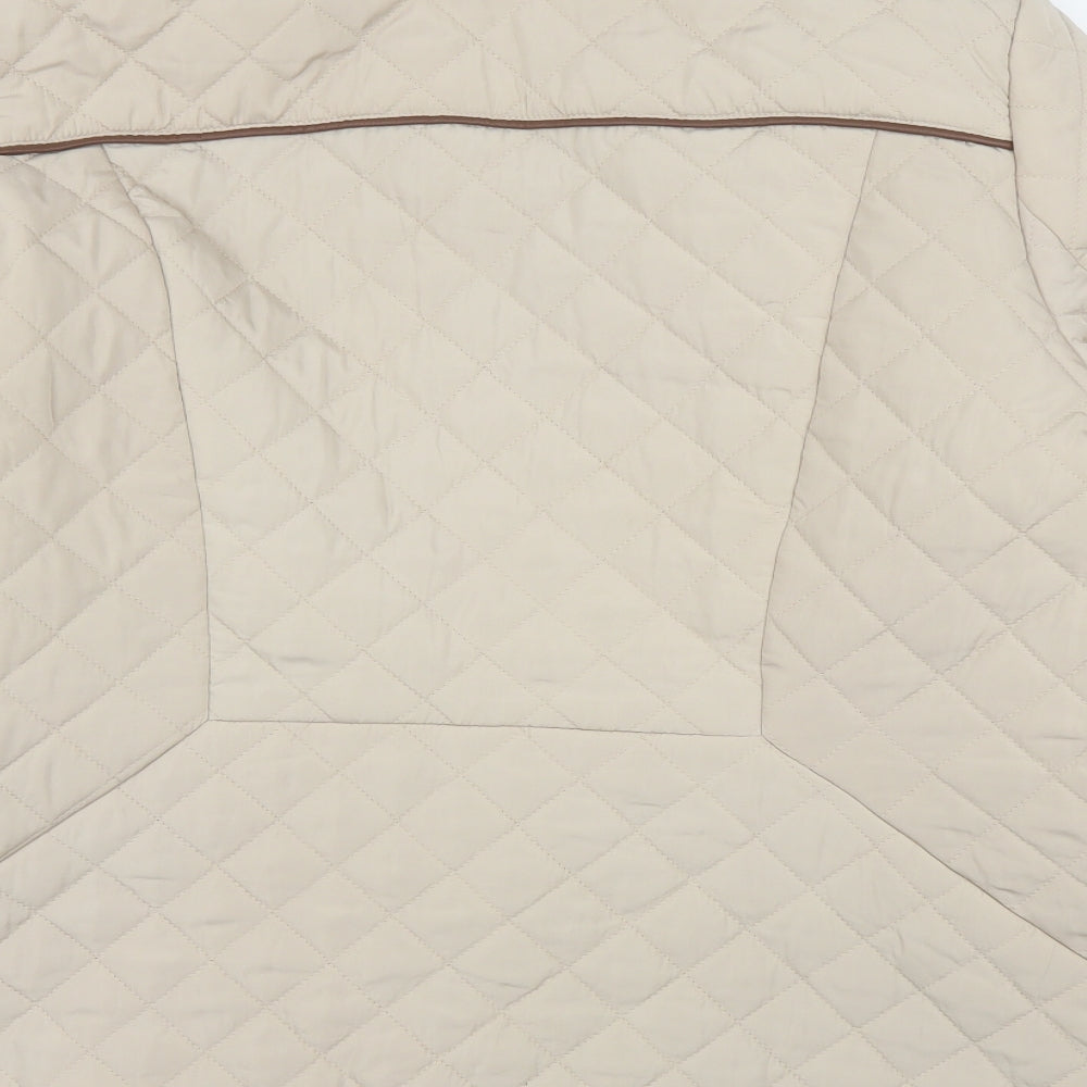Debenhams Womens Beige   Quilted Coat Size 20