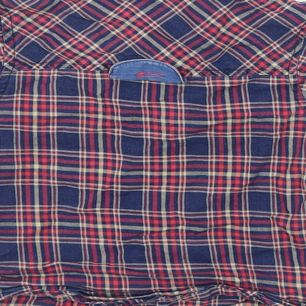 Star Kids Boys Black Plaid  Basic Button-Up Size 9-12 Months