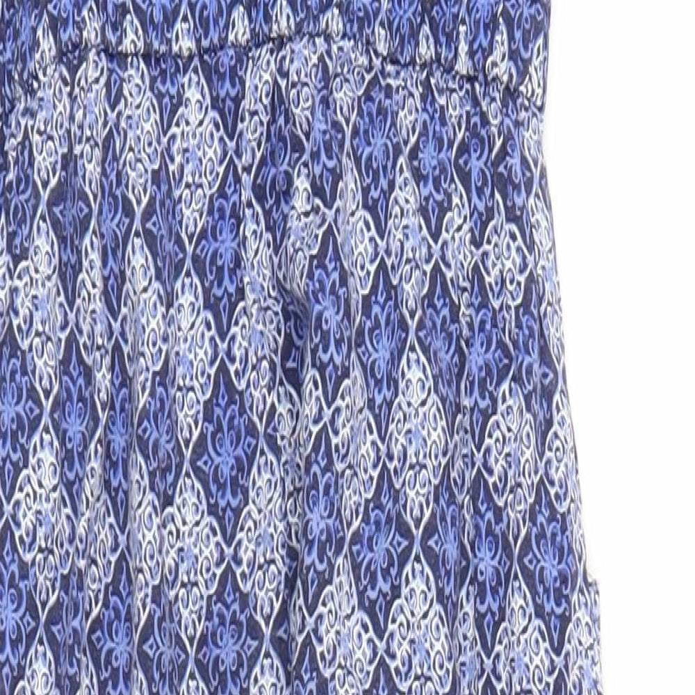 Monsoon Girls Blue Argyle/Diamond  Jumpsuit One-Piece Size 8 Years