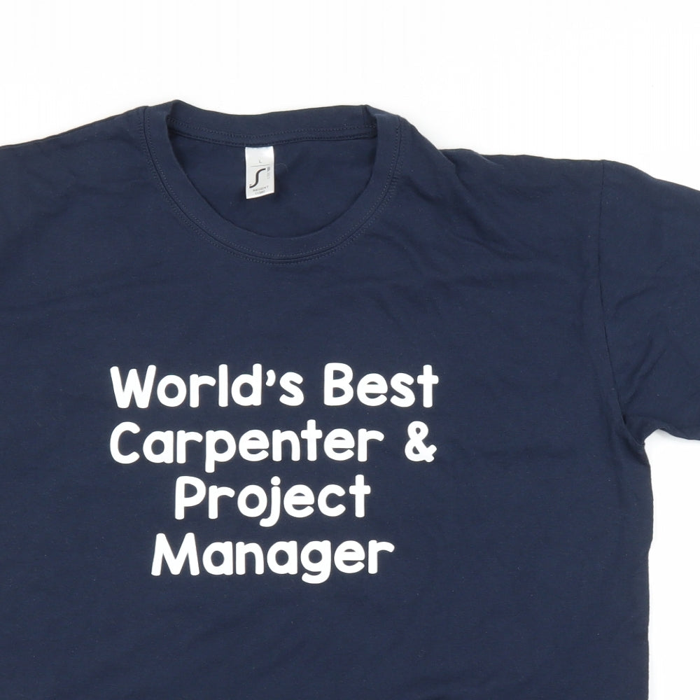 Regent Mens Blue    T-Shirt Size L
