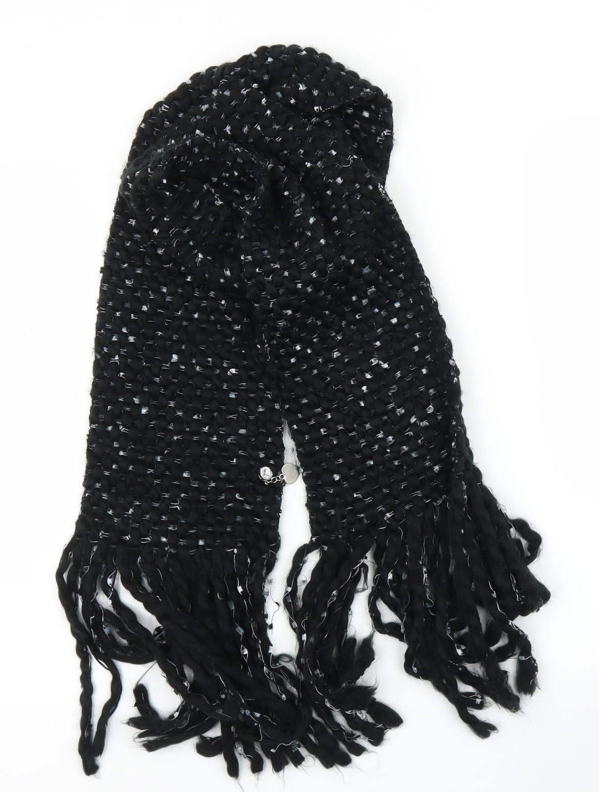 Debenhams Unisex Black    Scarf   - Chunky Knit