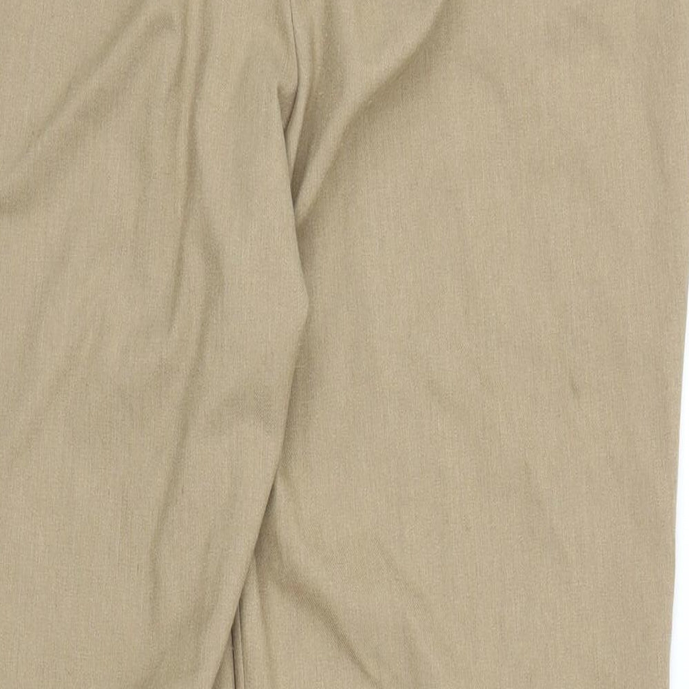 M&S Womens Beige   Trousers  Size 18 L27 in