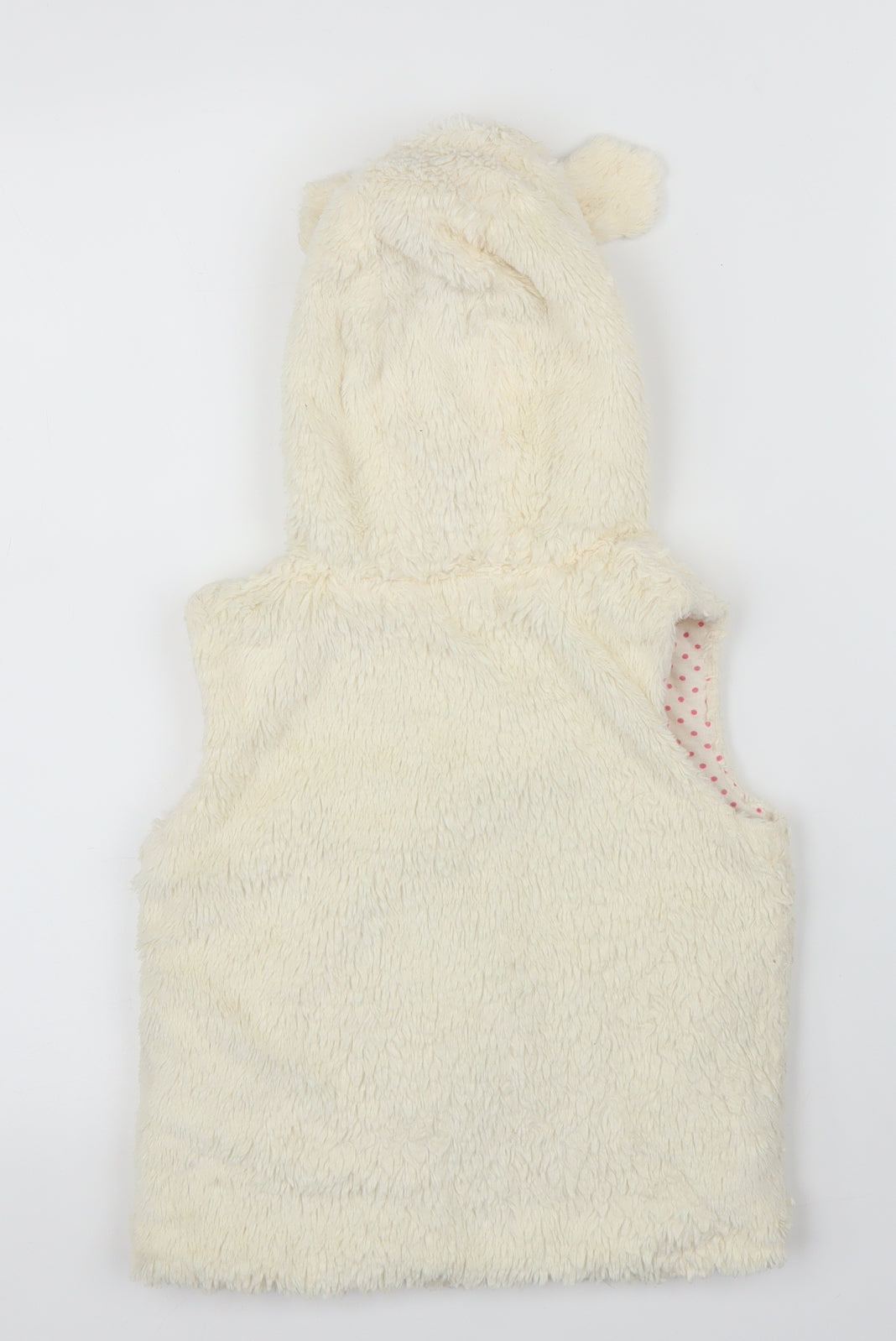 Nutmeg Girls Ivory   Gilet Coatigan Size 5 Years